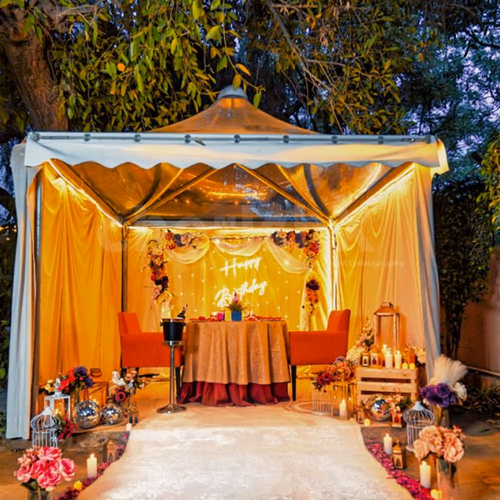 It is the ultimate romantic escape with candlelight and soft music.