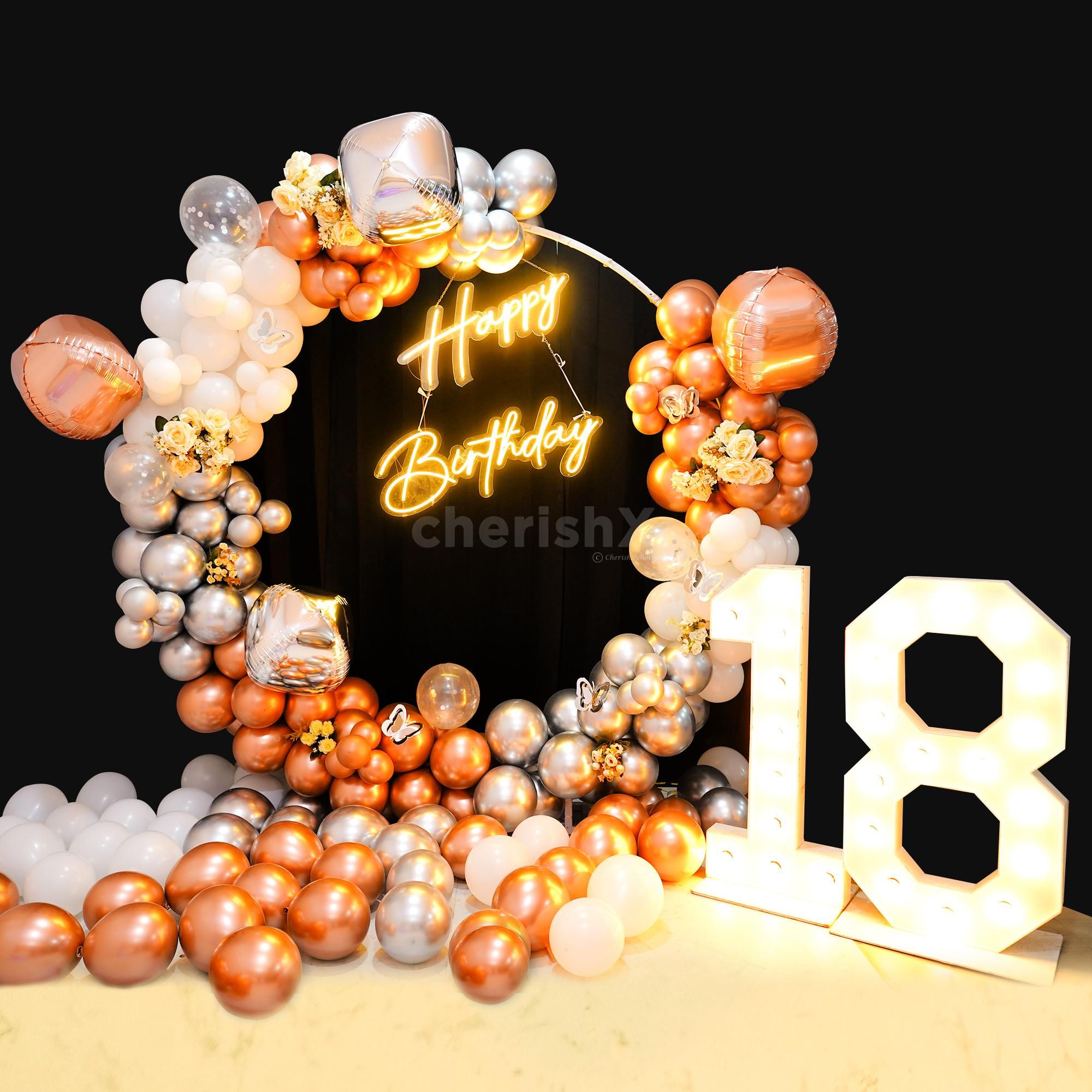 Add a touch of elegance to your celebration with the dreamy decor.