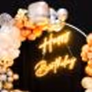It will transform any space into a magical wonderland with our flowing balloons and happy birthday neon light