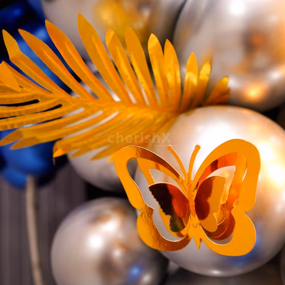 With this stunning golden galaxy birthday decor, every moment feels like a magical dream come true.