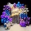 Bring your loved one's birthday celebration to life with our mesmerizing Blue Purple Symphony Decor.