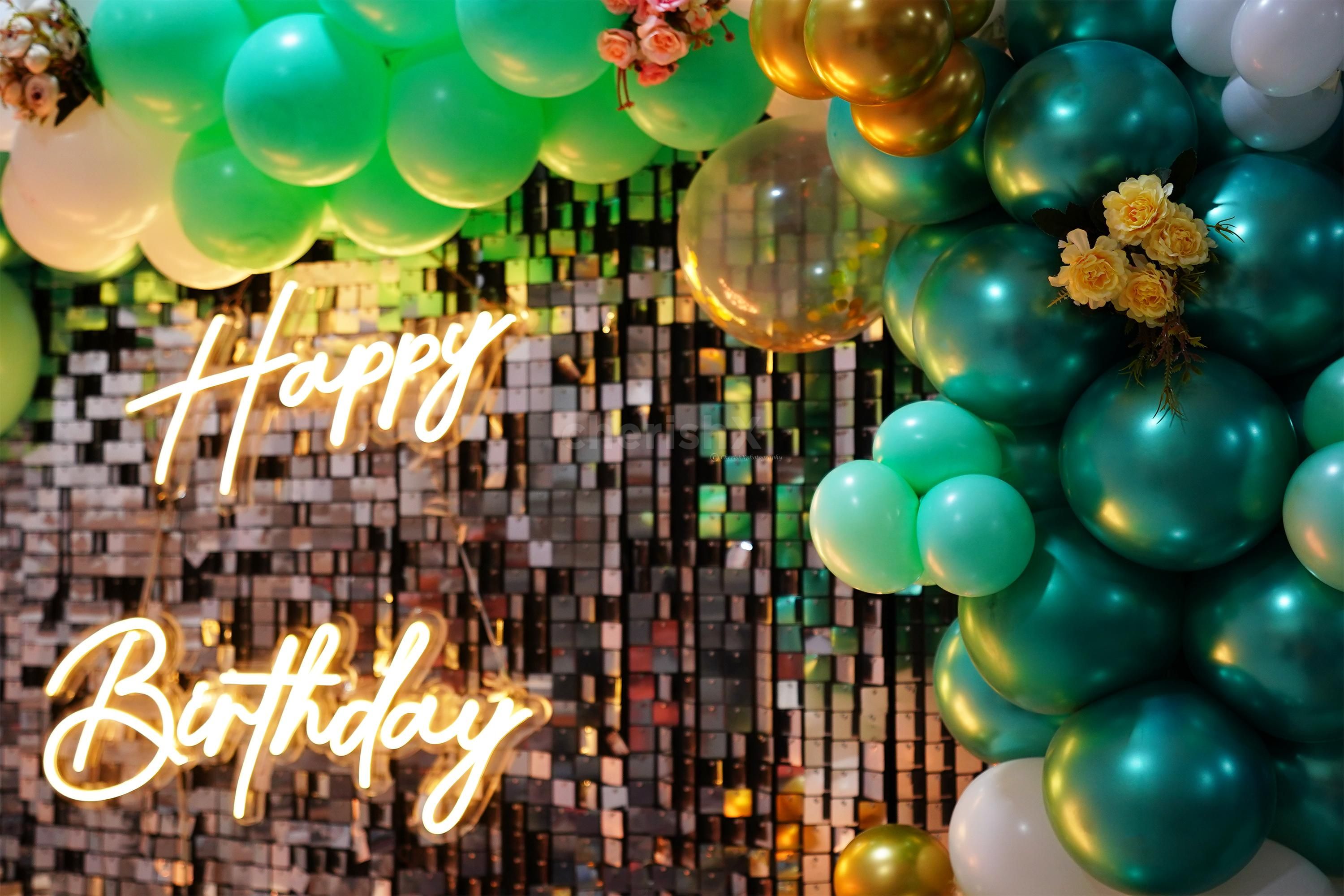 Experience the magic of a fairytale birthday celebration with this captivating shimmer sequin decoration.
