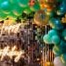 Experience the magic of a fairytale birthday celebration with this captivating shimmer sequin decoration.