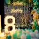 Let your loved one feel special on their special day with our stunning golden garden backdrop.