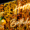 The sequin panel adds a touch of glamour and glitz to the Birthday Celebration decoration.