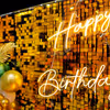 The sequin panel adds a touch of glamour and glitz to the Birthday Celebration decoration.
