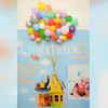 Get this gorgeous balloon decoration for your baby naming ceremony!