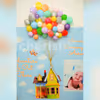 Get this gorgeous balloon decoration for your baby naming ceremony!