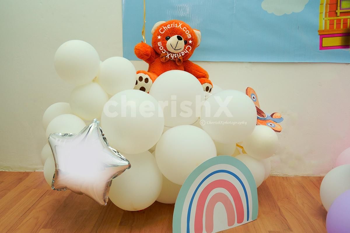 Book this Up Themed Naming Ceremony Decoration by CherishX in Delhi NCR!