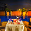 Soft music will accompany you and add a romantic flair to the ambience.