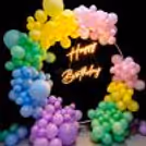 The hanging neon lights with a Happy Birthday message will set the perfect celebratory mood for your loved one's big day.