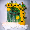 Sunshine Blooms Birthday Backdrop brings vibrant joy to your celebration.