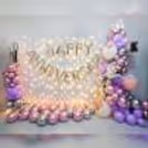Envelop yourself in a world of love and romance with our Lavender Rose Extravaganza Anniversary Decoration Backdrop.