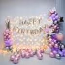 Immerse yourself in a world of enchantment with our stunning lavender rose birthday decoration.