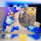 Capture picture-perfect moments against our stunning baby shower backdrop adorned with a shimmering Sequence panel and an illuminating Oh Baby Neon Light.q