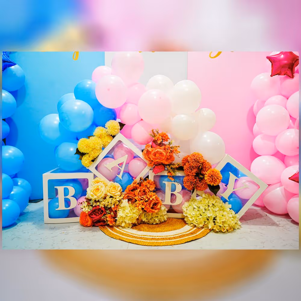 Celebrate the arrival of your little one in style with our captivating decor that exudes serenity and tranquillity.