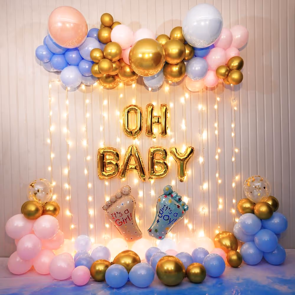 Celebrate the transformation into motherhood with Our Gilded Baby Shower Decorations.