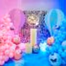 A perfect blend of pastel balloons, twinkling lights, and enchanting decor elements.