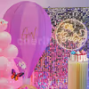Experience the blissful ambience created by a harmonious mix of pink and blue bubble balloons, symbolizing the arrival of your precious little one.