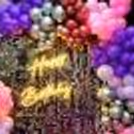 The silver shimmery sequins with a blend of party balloons will steal a show for sure.