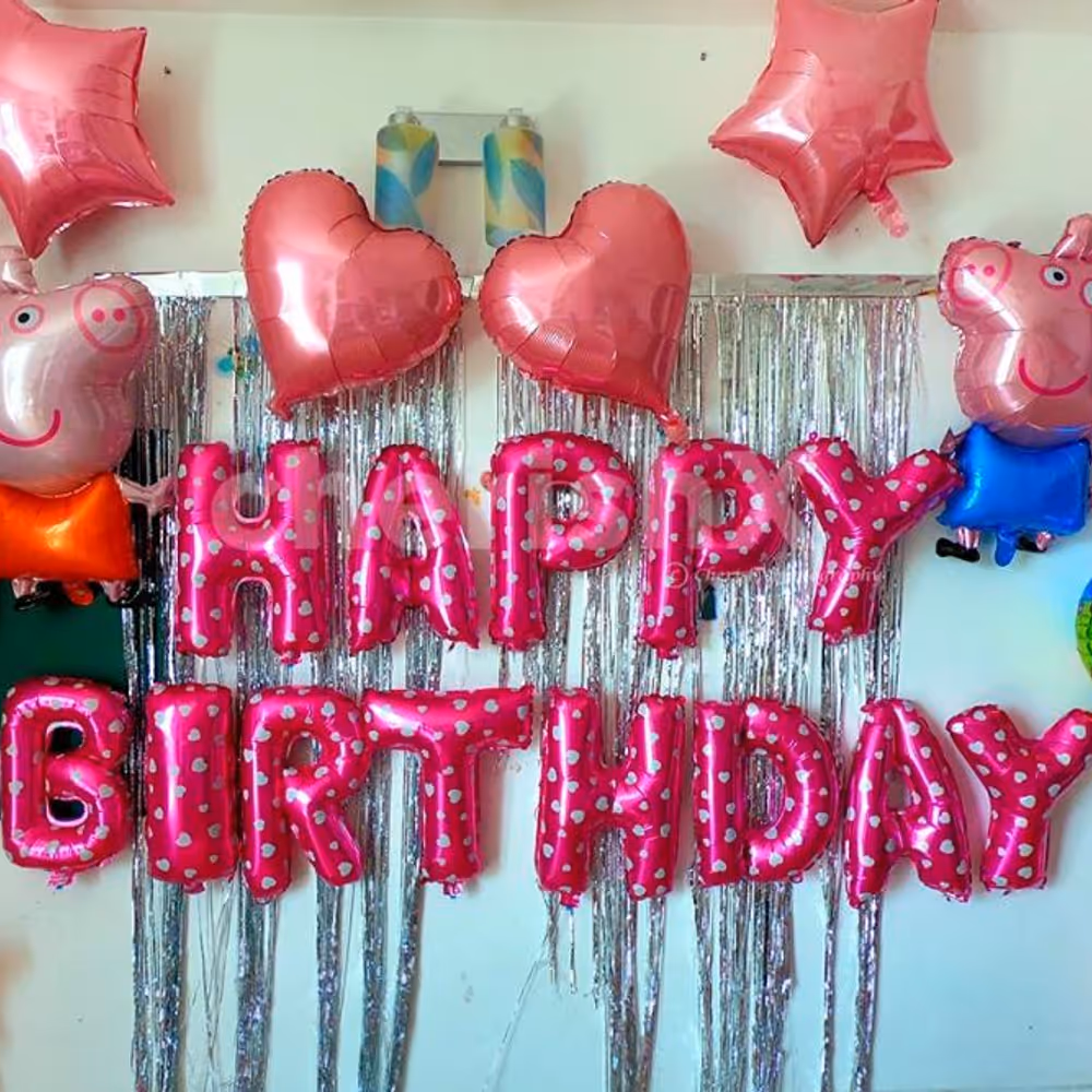 Peppa Pig Theme Party Decorations in Delhi, NCR