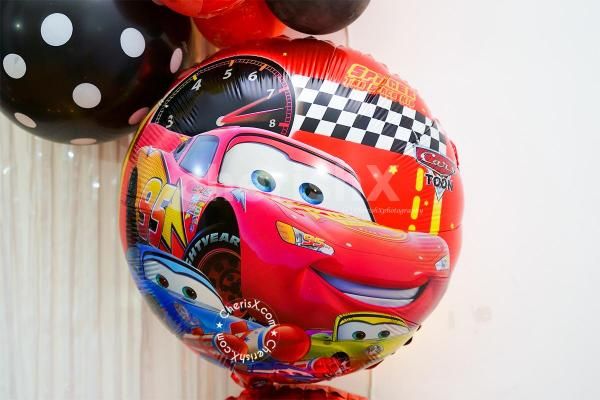 Celebrate your kids birthday with CherishX's Mcqueen Themed Birthday decor!