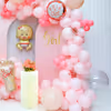 Add a touch of sweetness to your surroundings with our delightful pastel pink and latex pink balloons.