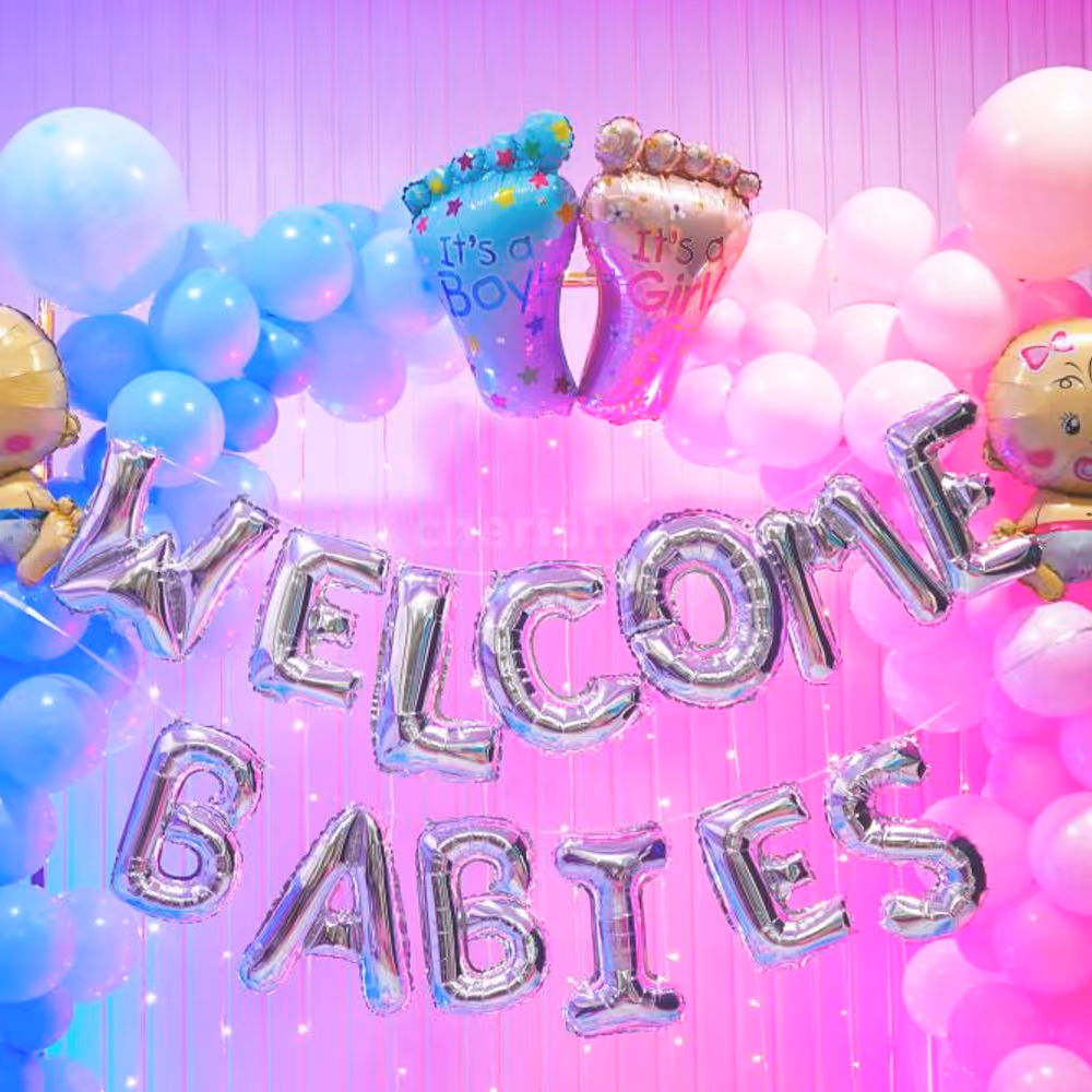 Step into a world of enchantment with our charming decor, celebrating the arrival of your adorable twins.