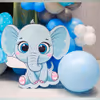 Transform your space into a mesmerizing elephant paradise with our Whimsical Elephants Welcome Baby Decor, creating an unforgettable experience for your little elephant.
