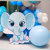 Transform your space into a mesmerizing elephant paradise with our Whimsical Elephants Welcome Baby Decor, creating an unforgettable experience for your little elephant.