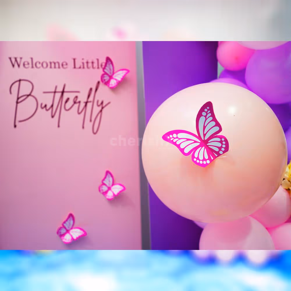 Our decorations showcase the perfect blend of purple and pink hues.