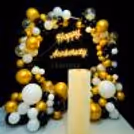 This Golden Splendor Decoration is a Captivating Blend of Elegance and Celebration