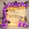 Enchanting Purple Delight with a glow of lights and foil butterflies