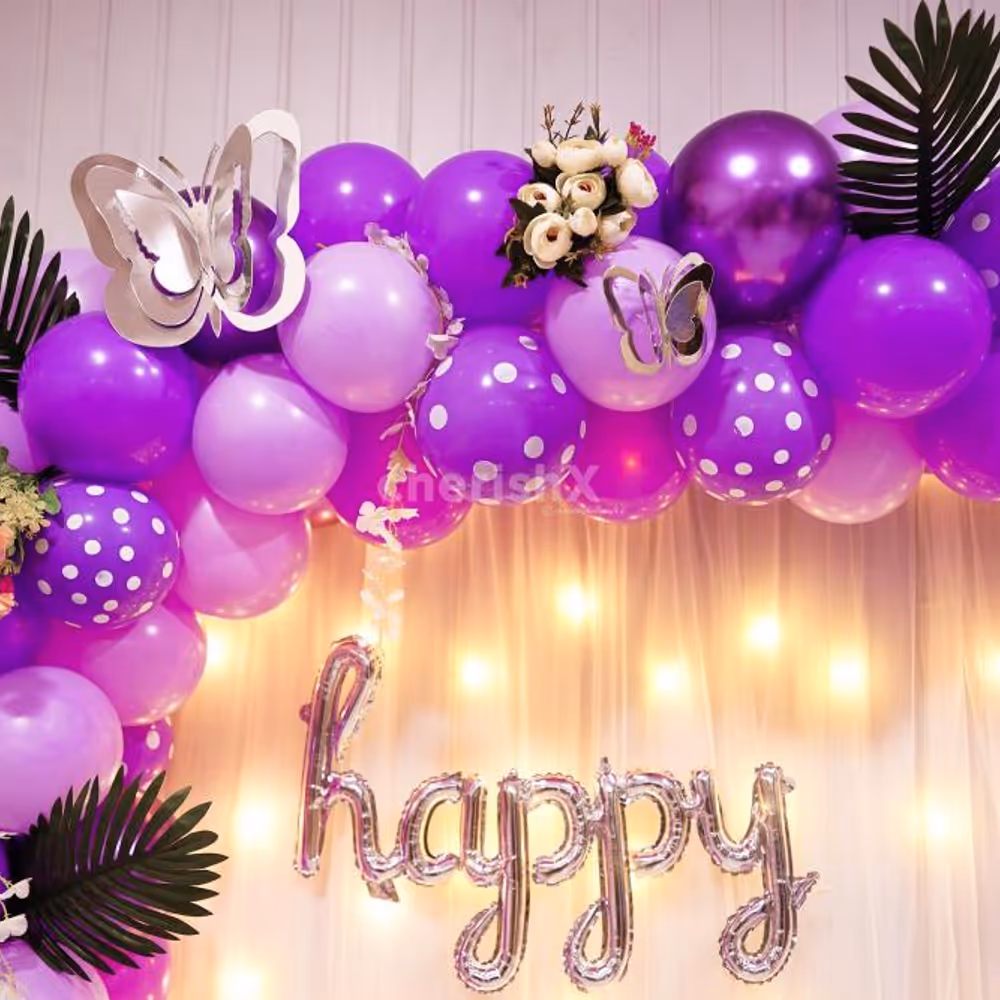Transform Your Birthday with the Enchanting Regal purple affair.