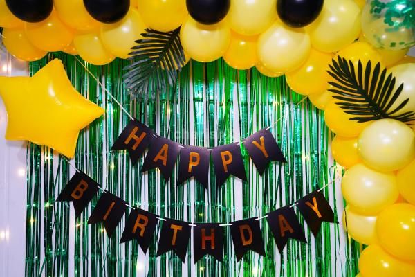 Sunshine Blooms Birthday Backdrop brings vibrant joy to your celebration.