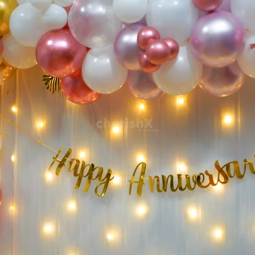 Cherish love's glow with our enchanting metallic white balloons.