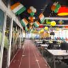 50 paper kites make a captivating ceiling decoration.