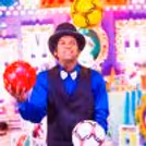 The skills of the juggler artists will spellbound everyone at the birthday party.