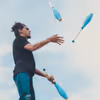 This Juggler Artist is a total hit at the party with their props.