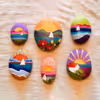 Our artist guides the children through painting a magical world of stars, moon, and whimsical creatures on pebbles.