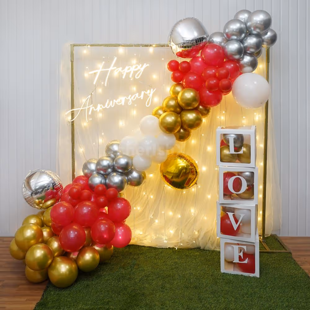 Colorful Red Carpet Decorations Speak of Love.