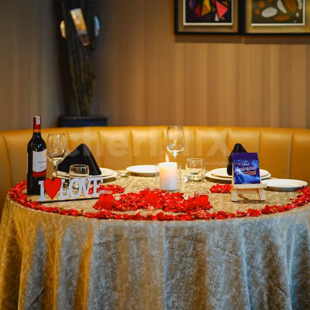 Immerse yourself in a world of elegance and charm with our exquisite decor and enchanting vibe.