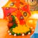 Artificial Yellow Garlands and Artificial Orange Garlands are used to embellish the backdrop.