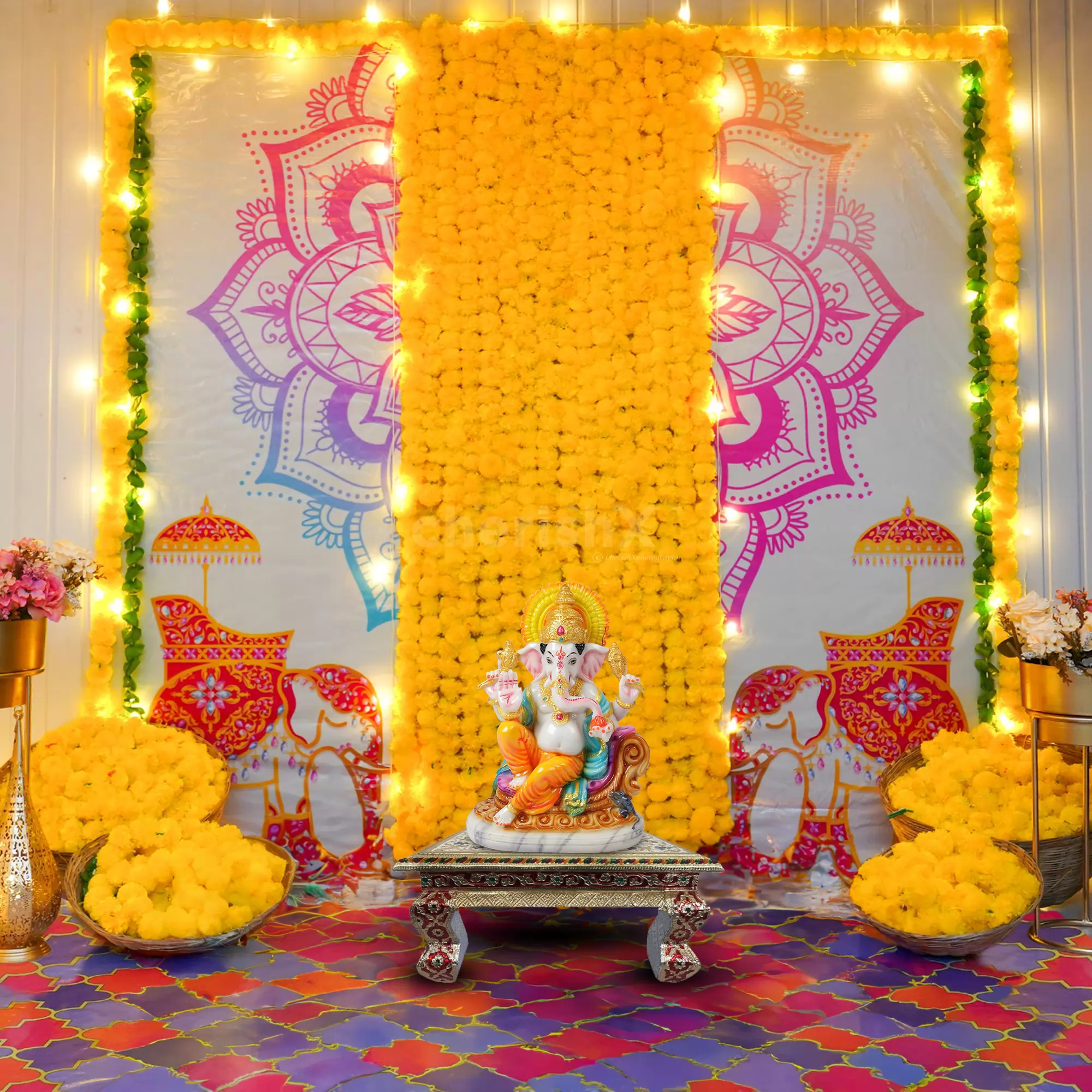 Special Ganesh Chaturthi Decorations at Home in Ahmedabad