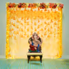 Immerse in divine elegance as your home resonates with the enchanting charm of our Flower and Tassel Ganpati Decorations.