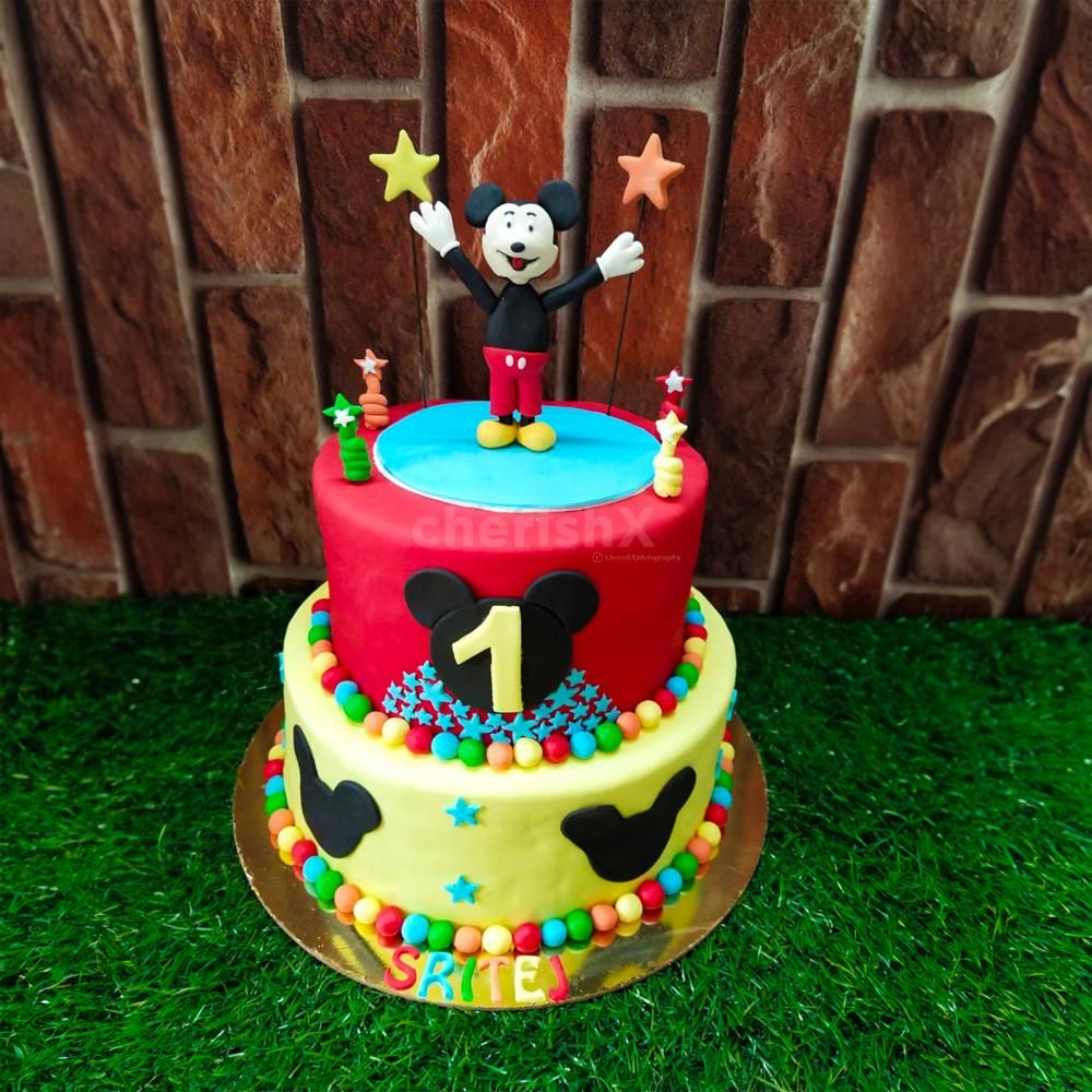 Elevate Your Kid's Birthday with a Two-Tier Fondant Cake