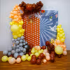 Our playful backdrop and balloon arch create the perfect setting for a memorable birthday party.