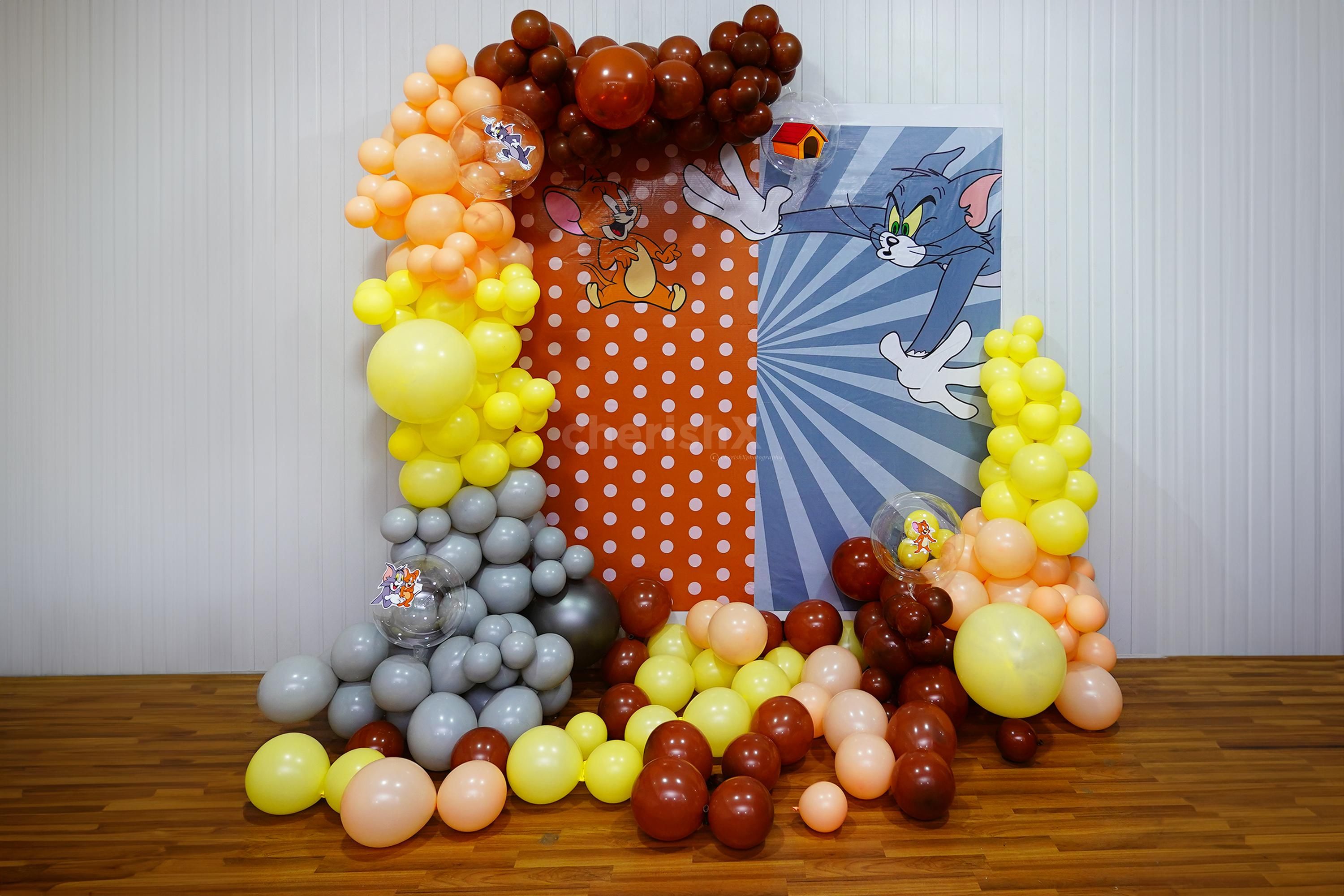 Turn your venue into a fun-filled paradise with our delightful balloons, Tom and Jerry cut-outs, delighting both kids and adults alike.