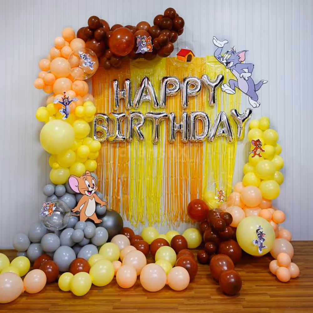 Transform your child's birthday into an adventure with Tom and Jerry Decorations.