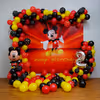 Step into a world filled with their favourite cartoon character, Mickey Mouse, surrounded by a backdrop of colourful balloons and whimsical decor.